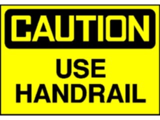 Sticker Custom Preview Image #117127 Signs Caution Signs Use Handrail