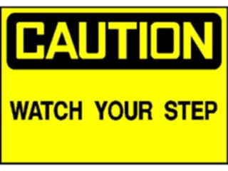 Sticker Custom Preview Image #117130 Signs Caution Signs Watch Step