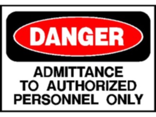 Sticker Custom Preview Image #117156 Signs Danger Signs Authorized Personnel1