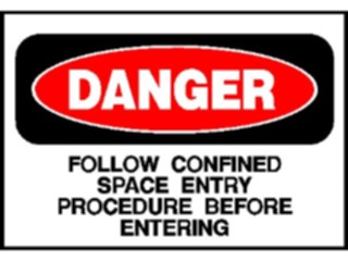 Sticker Custom Preview Image #117165 Signs Danger Signs Confined Space1