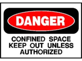 Sticker Custom Preview Image #117170 Signs Danger Signs Confined Space6