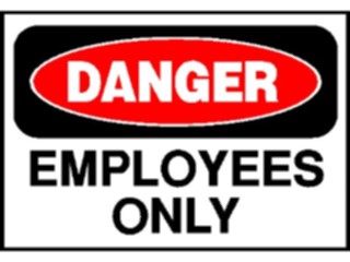 Sticker Custom Preview Image #117185 Signs Danger Signs Employees Only