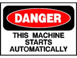 Sticker Custom Preview Image #117243 Signs Danger Signs Starts Automatically