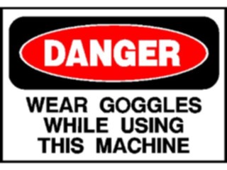 Sticker Custom Preview Image #117252 Signs Danger Signs Wear Goggles3