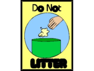 Sticker Custom Preview Image #117299 Signs Environmental Do Not Litter