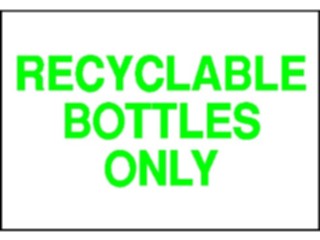 Sticker Custom Preview Image #117313 Signs Environmental Recyclable Bottles1