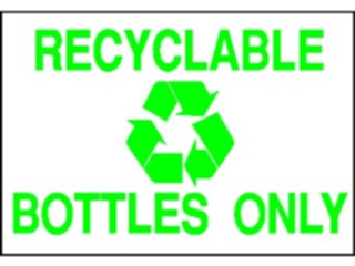 Sticker Custom Preview Image #117314 Signs Environmental Recyclable Bottles2