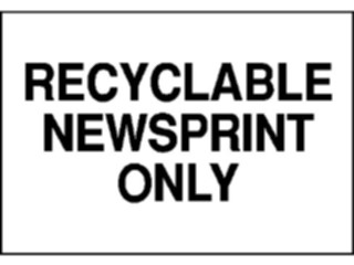 Sticker Custom Preview Image #117320 Signs Environmental Recyclable Newsprint