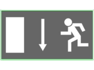 Sticker Custom Preview Image #117344 Signs Exit Signs Down3