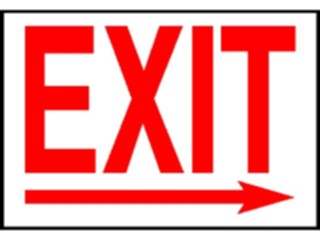 Sticker Custom Preview Image #117348 Signs Exit Signs Exit