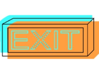 Sticker Custom Preview Image #117356 Signs Exit Signs Exit8