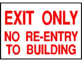 Sticker Custom Preview Image #117359 Signs Exit Signs Exit Only2