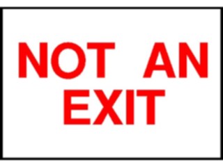 Sticker Custom Preview Image #117362 Signs Exit Signs No Exit1