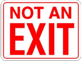 Sticker Custom Preview Image #117363 Signs Exit Signs No Exit2