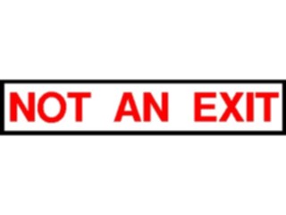 Sticker Custom Preview Image #117364 Signs Exit Signs No Exit3