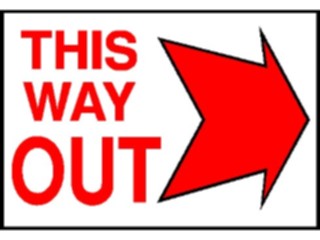 Sticker Custom Preview Image #117367 Signs Exit Signs Way Out