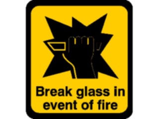 Sticker Custom Preview Image #117368 Signs Fire Signs Break Glassin Fire