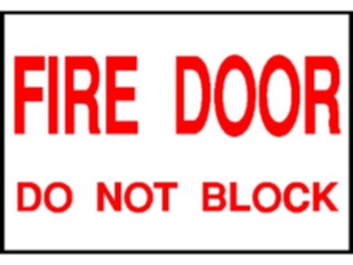 Sticker Custom Preview Image #117386 Signs Fire Signs Fire Door