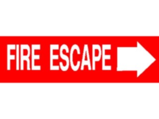 Sticker Custom Preview Image #117387 Signs Fire Signs Fire Escape