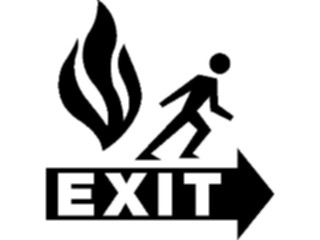 Sticker Custom Preview Image #117389 Signs Fire Signs Fire Escape2