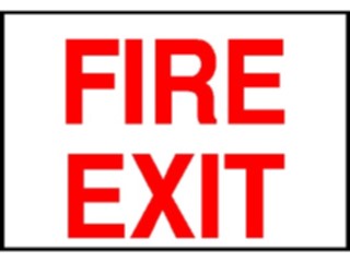 Sticker Custom Preview Image #117393 Signs Fire Signs Fire Exit2