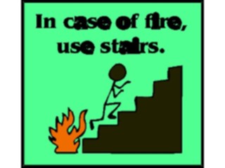 Sticker Custom Preview Image #117428 Signs Fire Signs Use Stairs