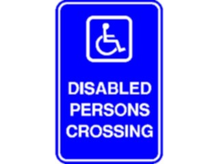 Sticker Custom Preview Image #117431 Signs Handicapped Crossing