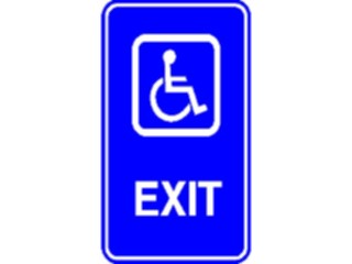 Sticker Custom Preview Image #117433 Signs Handicapped Exit