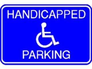 Sticker Custom Preview Image #117442 Signs Handicapped Parking2