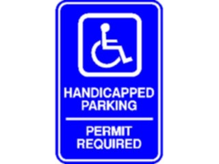 Sticker Custom Preview Image #117444 Signs Handicapped Parking4