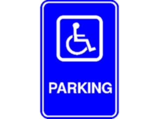 Sticker Custom Preview Image #117448 Signs Handicapped Parking8