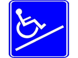 Sticker Custom Preview Image #117450 Signs Handicapped Ramp1