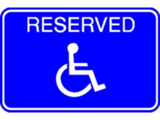 Sticker Custom Preview Image #117452 Signs Handicapped Reserved