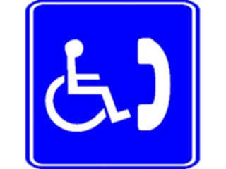 Sticker Custom Preview Image #117457 Signs Handicapped Telephone