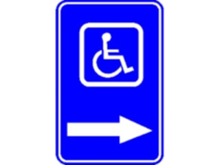 Sticker Custom Preview Image #117458 Signs Handicapped Tothe Right