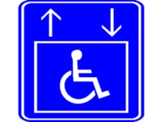 Sticker Custom Preview Image #117459 Signs Handicapped Upor Down