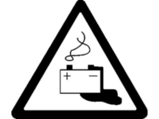 Sticker Custom Preview Image #117463 Signs Hazmat Battery Acid