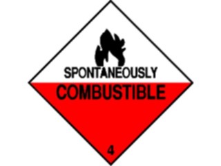 Sticker Custom Preview Image #117469 Signs Hazmat Combustible