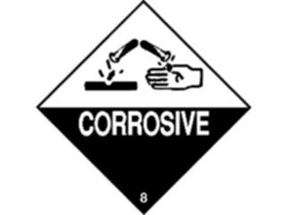 Sticker Custom Preview Image #117470 Signs Hazmat Corrosive1