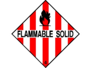 Sticker Custom Preview Image #117491 Signs Hazmat Flammable Solid