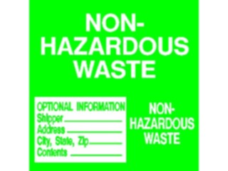 Sticker Custom Preview Image #117495 Signs Hazmat Non Hazardous