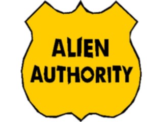 Sticker Custom Preview Image #117526 Signs Humorous Alien Authority