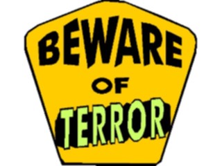 Sticker Custom Preview Image #117535 Signs Humorous Bewareof Terror