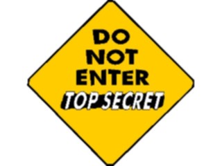 Sticker Custom Preview Image #117552 Signs Humorous Do Not Enter Top Secret