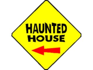Sticker Custom Preview Image #117578 Signs Humorous Haunted House2