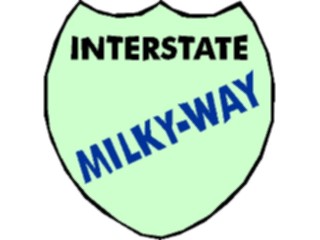 Sticker Custom Preview Image #117589 Signs Humorous Interstate Milky Way