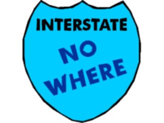 Sticker Custom Preview Image #117590 Signs Humorous Interstate Nowhere