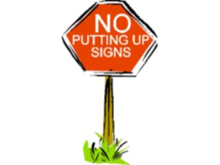 Sticker Custom Preview Image #117602 Signs Humorous No Putting Up Signs
