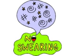 Sticker Custom Preview Image #117603 Signs Humorous No Swearing