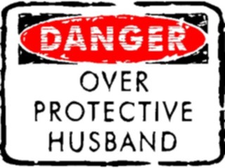 Sticker Custom Preview Image #117608 Signs Humorous Over Protective Husband